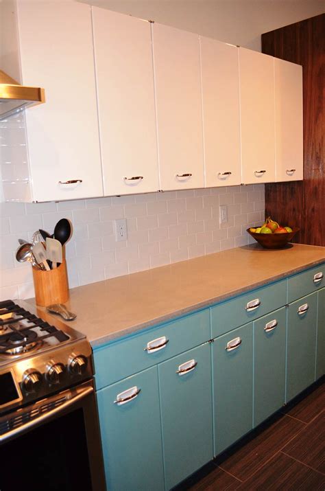 steel fame kitchen cabinets|retro style metal kitchen cabinets.